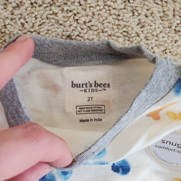 Brand New Burt's Bees Two Piece Pajamas size 2T - Picture 4 of 4